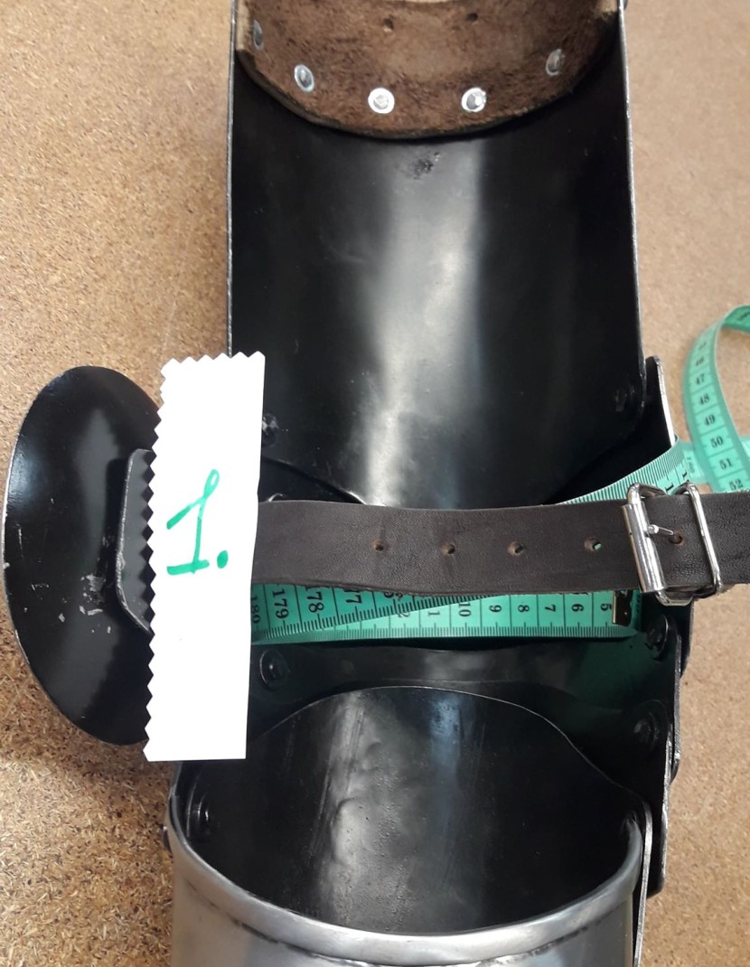 STEEL GERMAN KNIGHTLY PLATE ARMS OF THE 14TH CENTURY WITH ELBOW CAPS  photo made by Steel-mastery.com