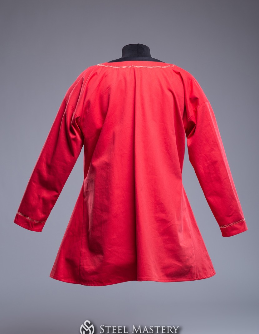 Red medieval European shirt - in stock photo made by Steel-mastery.com