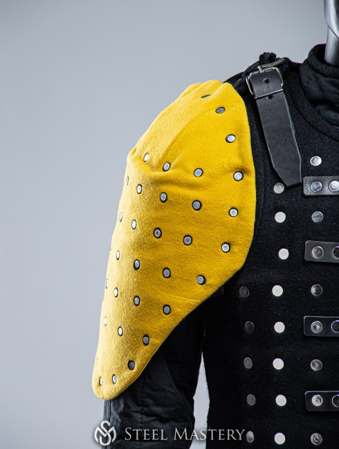 MUSTARD YELLOW COVERED SEGMENTED SPAULDERS XXL SIZE IN STOCK