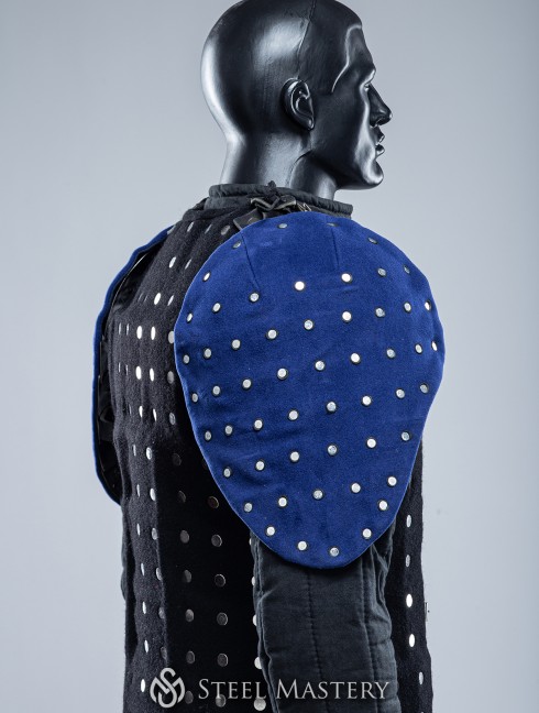 BLUE COVERED SEGMENTED SPAULDERS XL SIZE IN STOCK