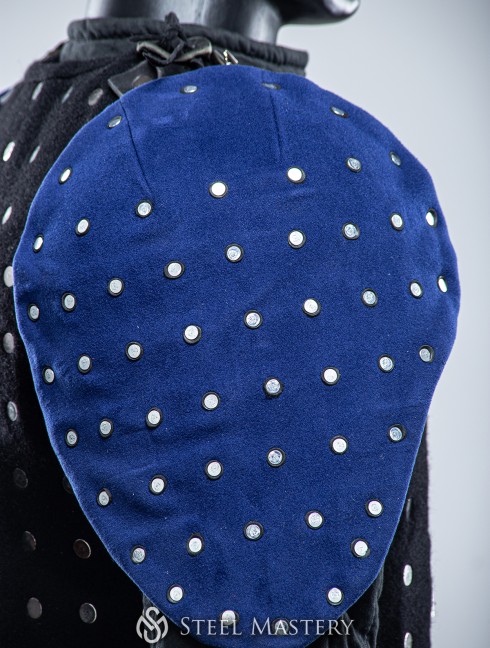 BLUE COVERED SEGMENTED SPAULDERS XL SIZE IN STOCK