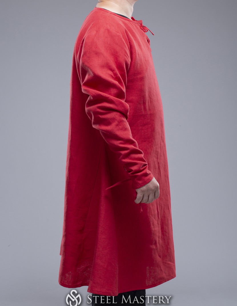 Red European shirt 8th-13th centuries - in stock photo made by Steel-mastery.com