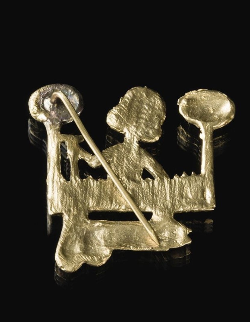 "Gardeneress" medieval carnival badge 1 in stock  photo made by Steel-mastery.com