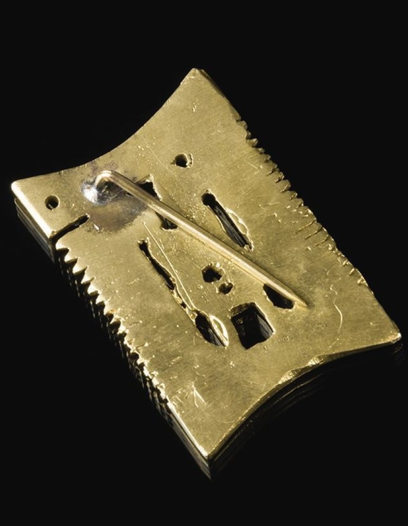"Small-tooth comb" medieval carnival badge 1 in stock photo made by Steel-mastery.com