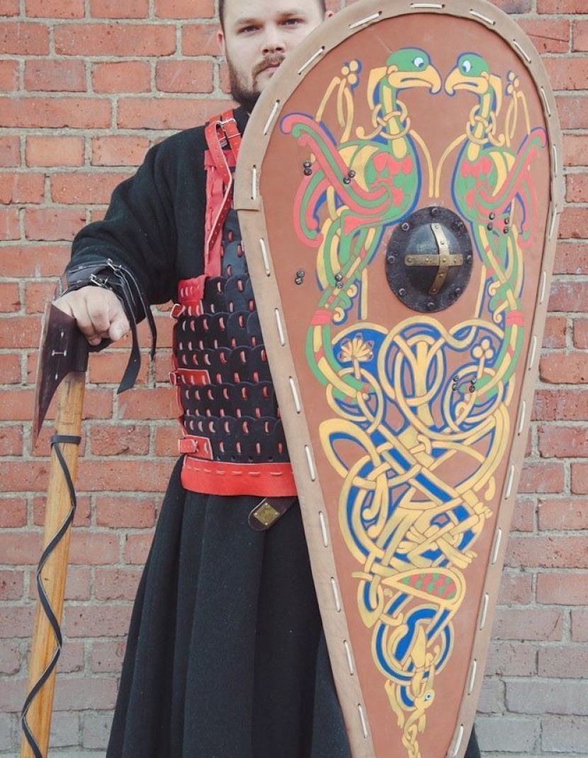 Medieval kite shield photo made by Steel-mastery.com
