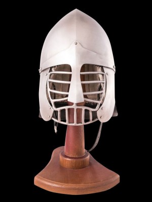 Phrygian helm with bar grid and full neck protection