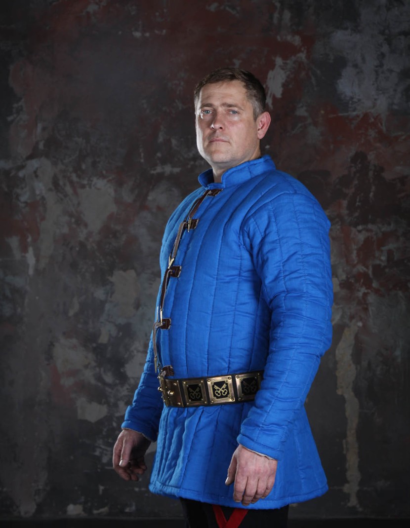 Gambeson, long-padded-chausses and padded cap with pelerine photo made by Steel-mastery.com