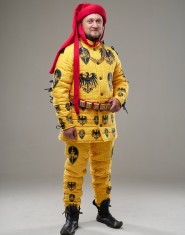 Medieval gambeson with long padded chausses (Cotton set)