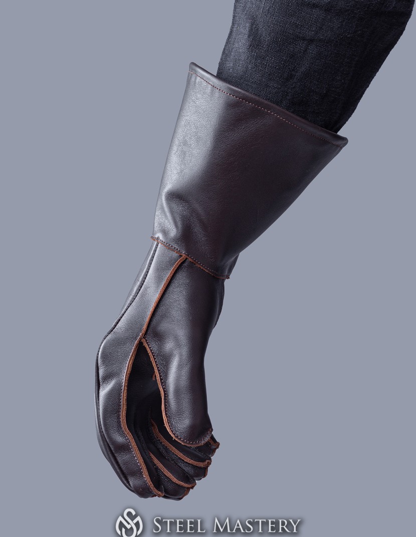 "NIGTHBLOOM" leather gloves photo made by Steel-mastery.com