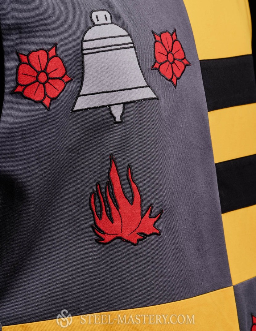 QUARTER COLORED TABARD WITH A BELL photo made by Steel-mastery.com