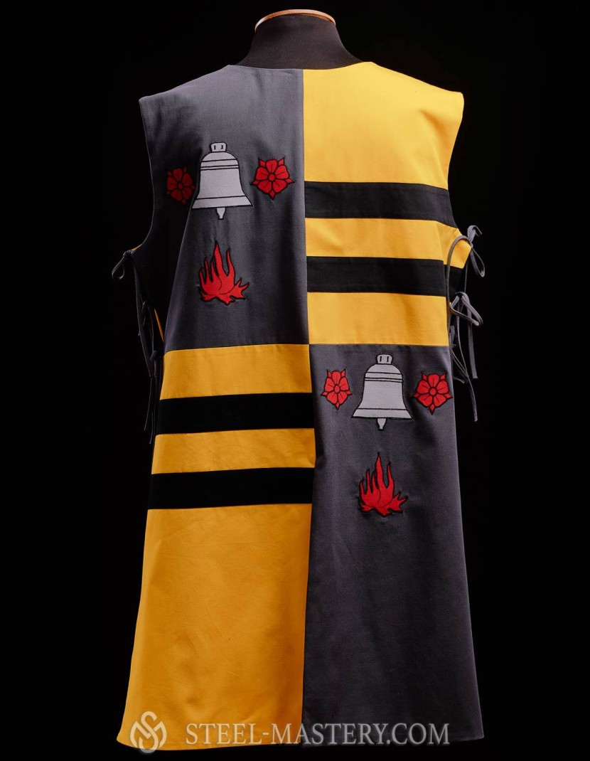 QUARTER COLORED TABARD WITH A BELL photo made by Steel-mastery.com