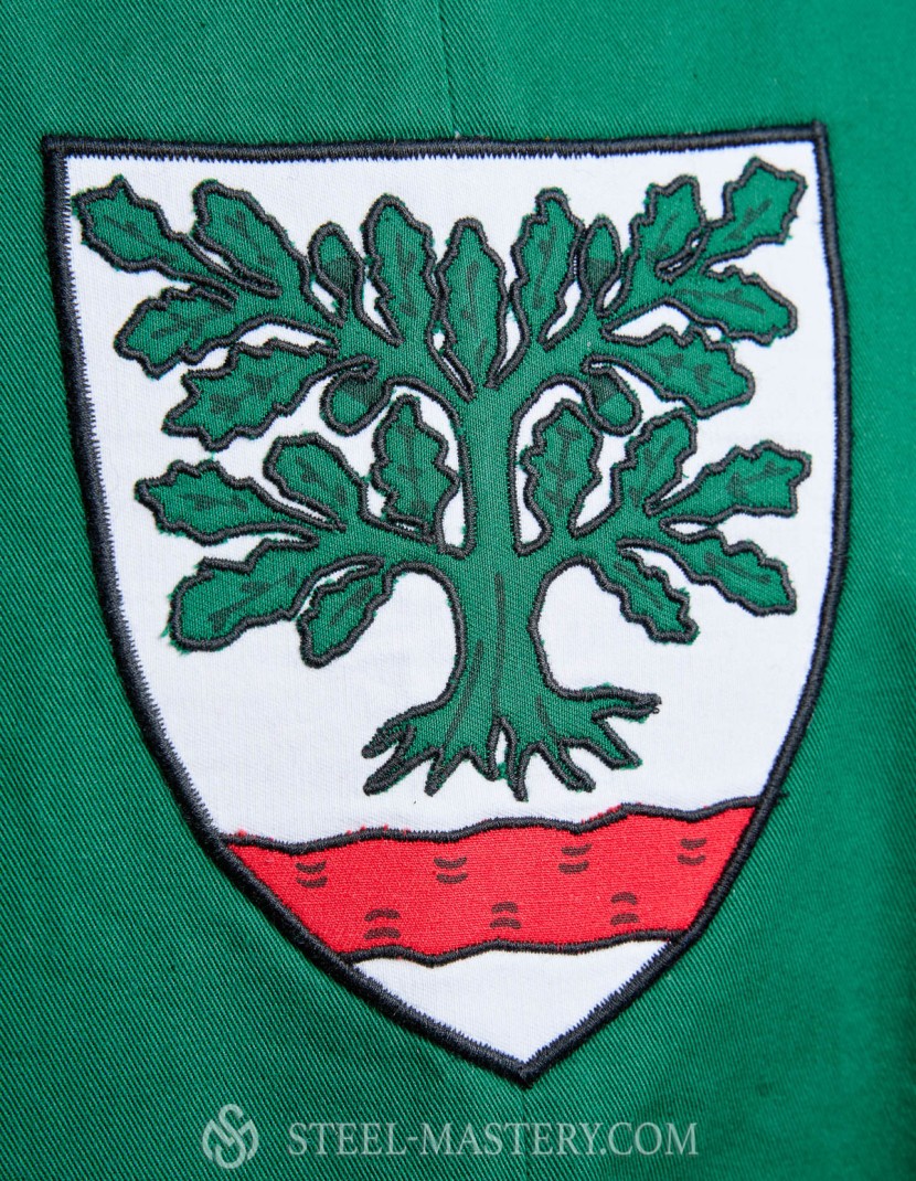 Knight tabard with a symbol - an oak tree  photo made by Steel-mastery.com