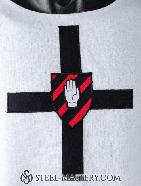 Knight tabard with the emblem of black cross and palm