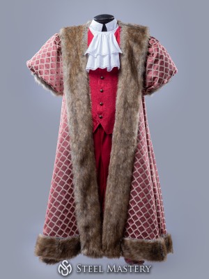 Tenue royale de roi avec fourrure