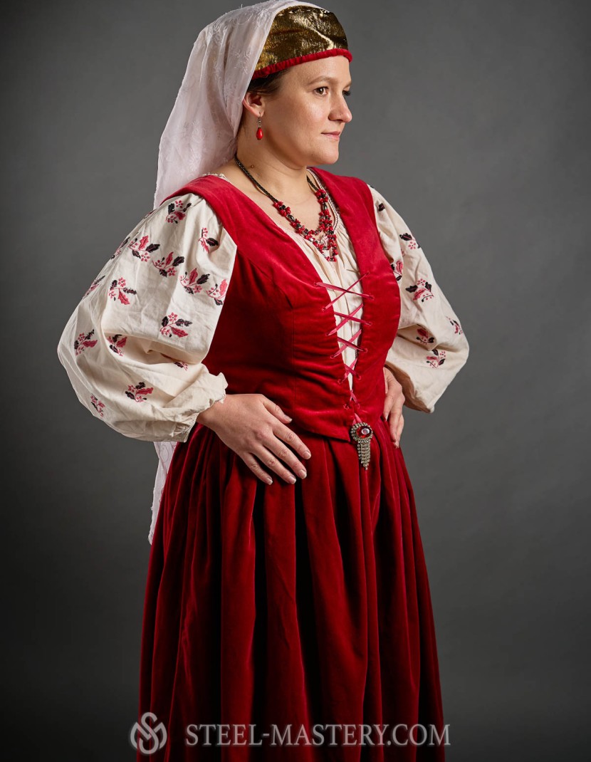Polish Noblewoman Costume, XVII-XVIII century photo made by Steel-mastery.com