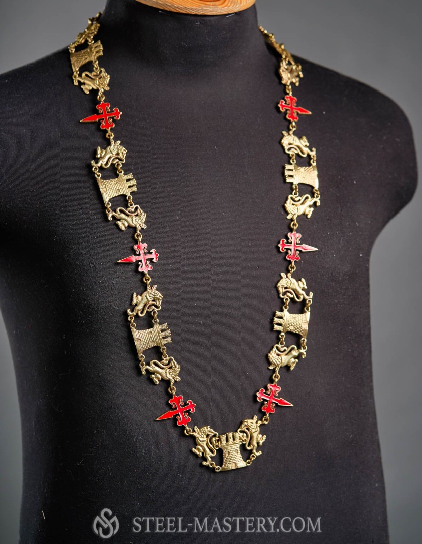 Spanish Knight's Heraldic chain (collar) photo made by Steel-mastery.com
