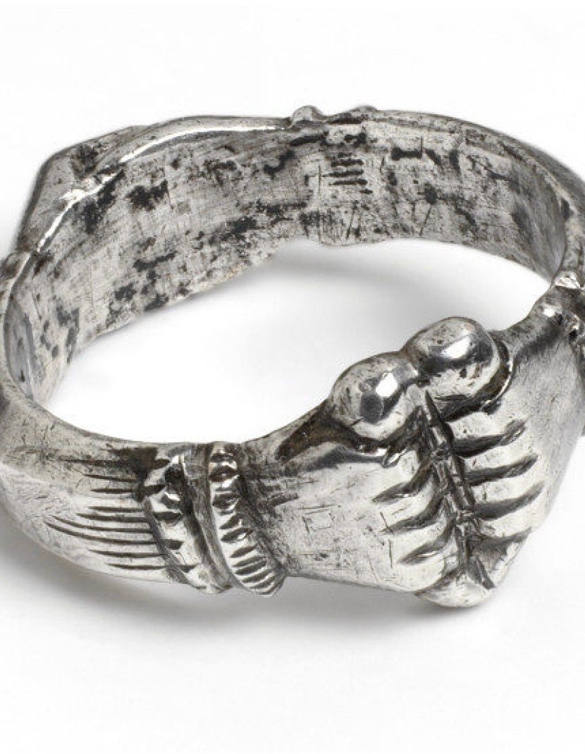 Medieval fede ring, Italy photo made by Steel-mastery.com