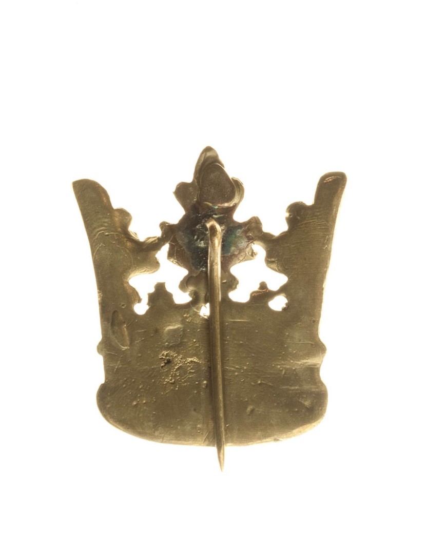 A crown medieval pilgrim badge  1 pcs in stock  photo made by Steel-mastery.com