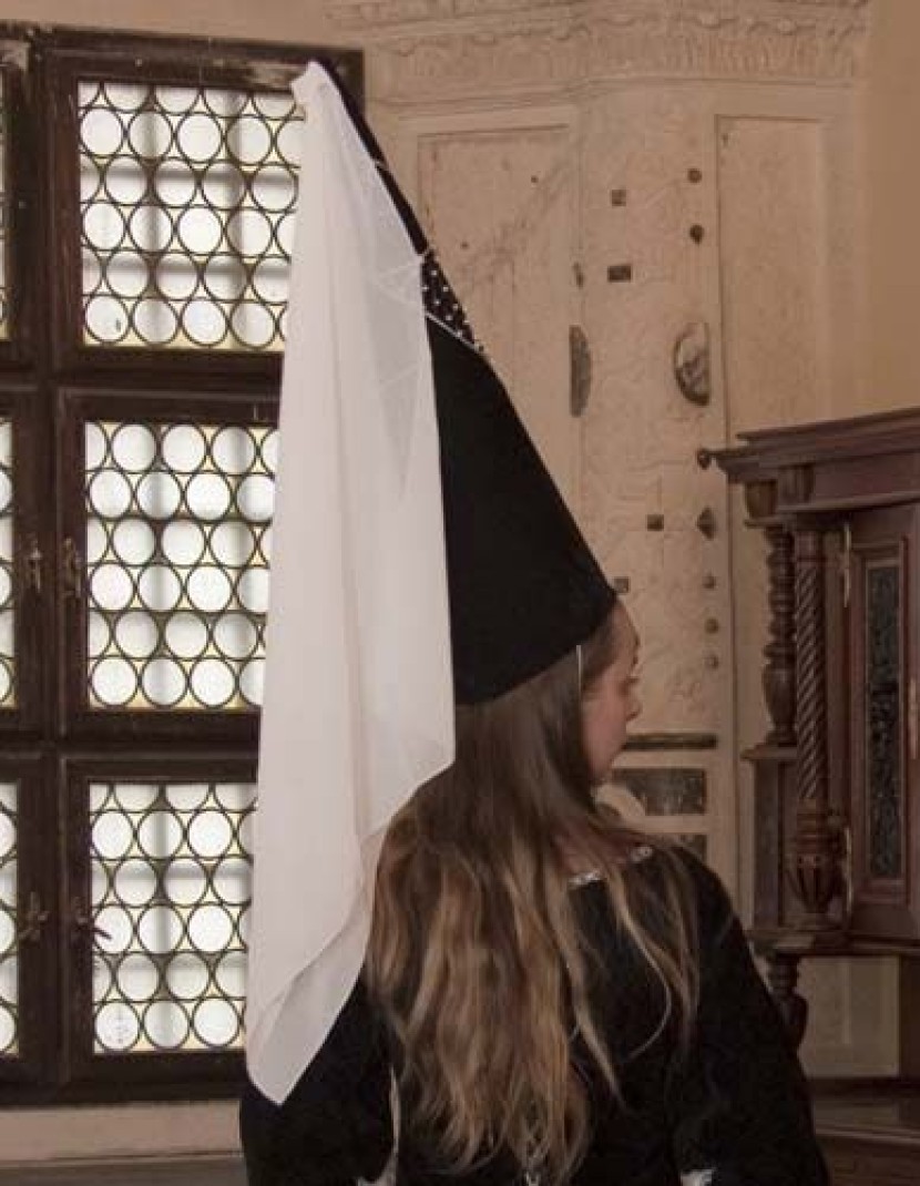 Woman cap with veil photo made by Steel-mastery.com