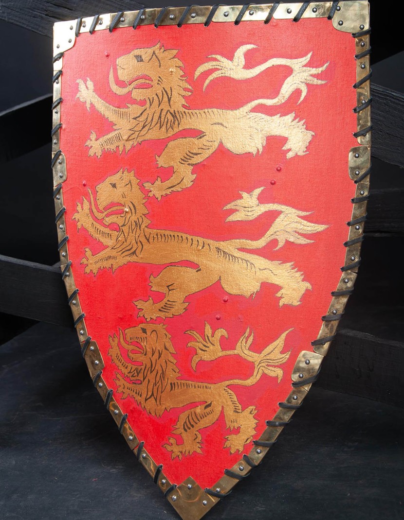 Triangle shield for reenactors and SCA photo made by Steel-mastery.com