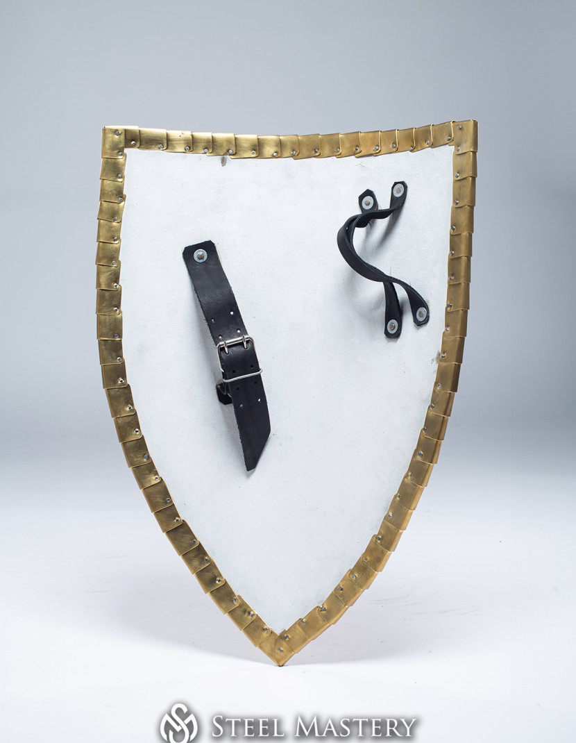 Triangle shield for reenactors and SCA photo made by Steel-mastery.com