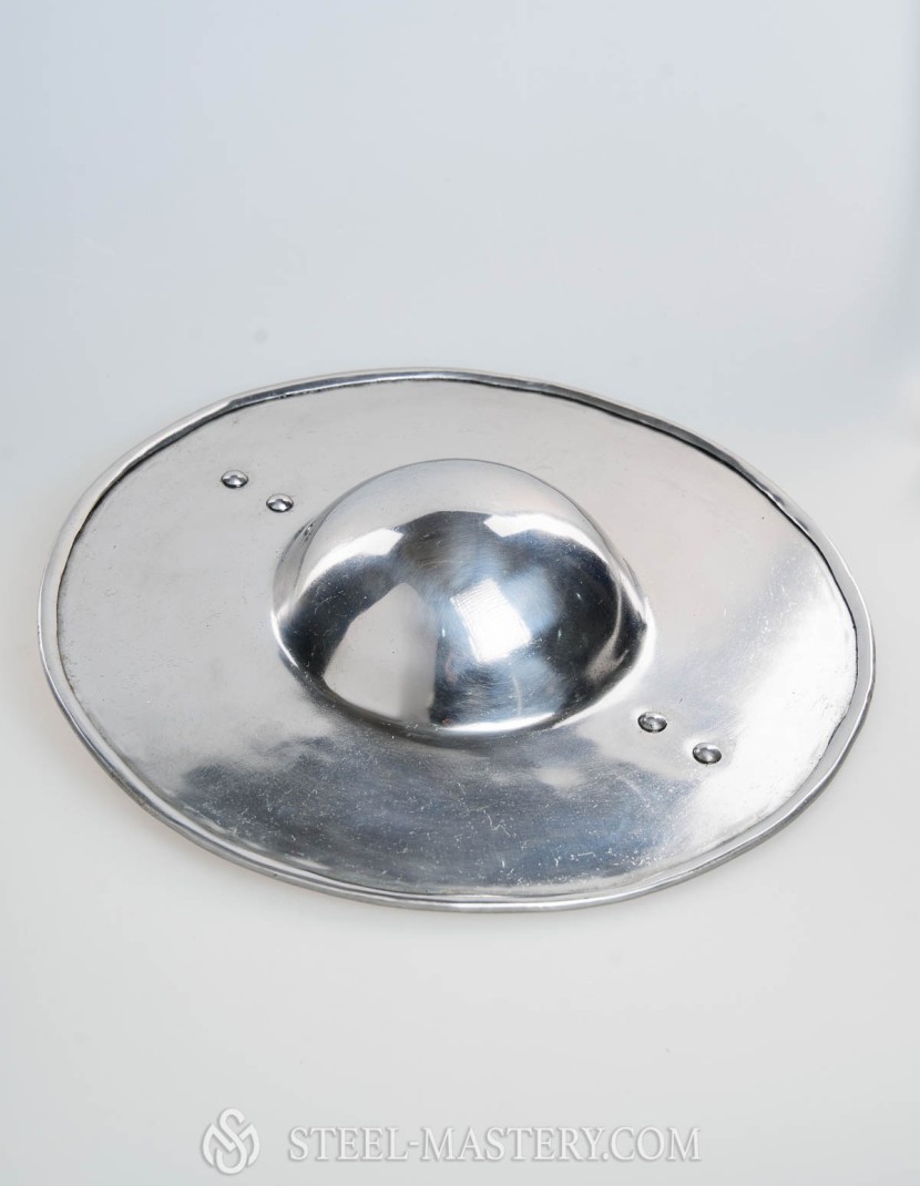 MEDIEVAL STEEL SHIELD BUCKLER  photo made by Steel-mastery.com
