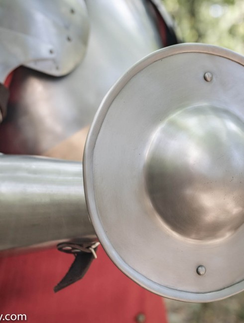 MEDIEVAL STEEL SHIELD BUCKLER 