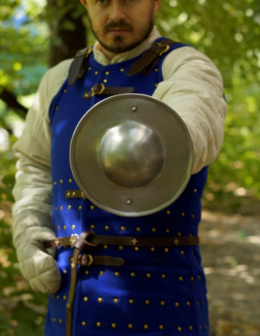 MEDIEVAL STEEL SHIELD BUCKLER  photo made by Steel-mastery.com