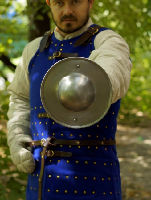 MEDIEVAL STEEL SHIELD BUCKLER 