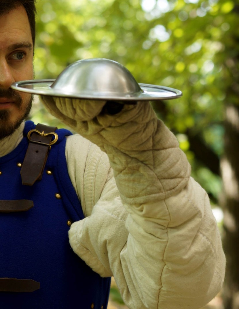MEDIEVAL STEEL SHIELD BUCKLER  photo made by Steel-mastery.com
