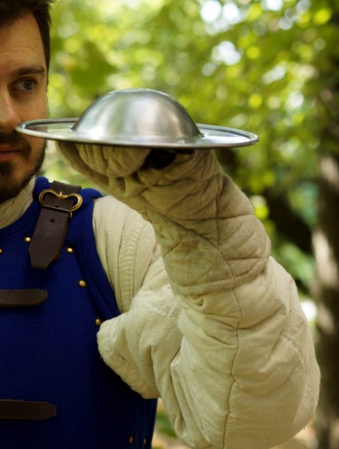 MEDIEVAL STEEL SHIELD BUCKLER 