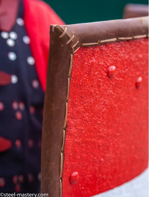 Medieval shield with leather edge
