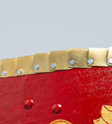 Edging: brass plates edge