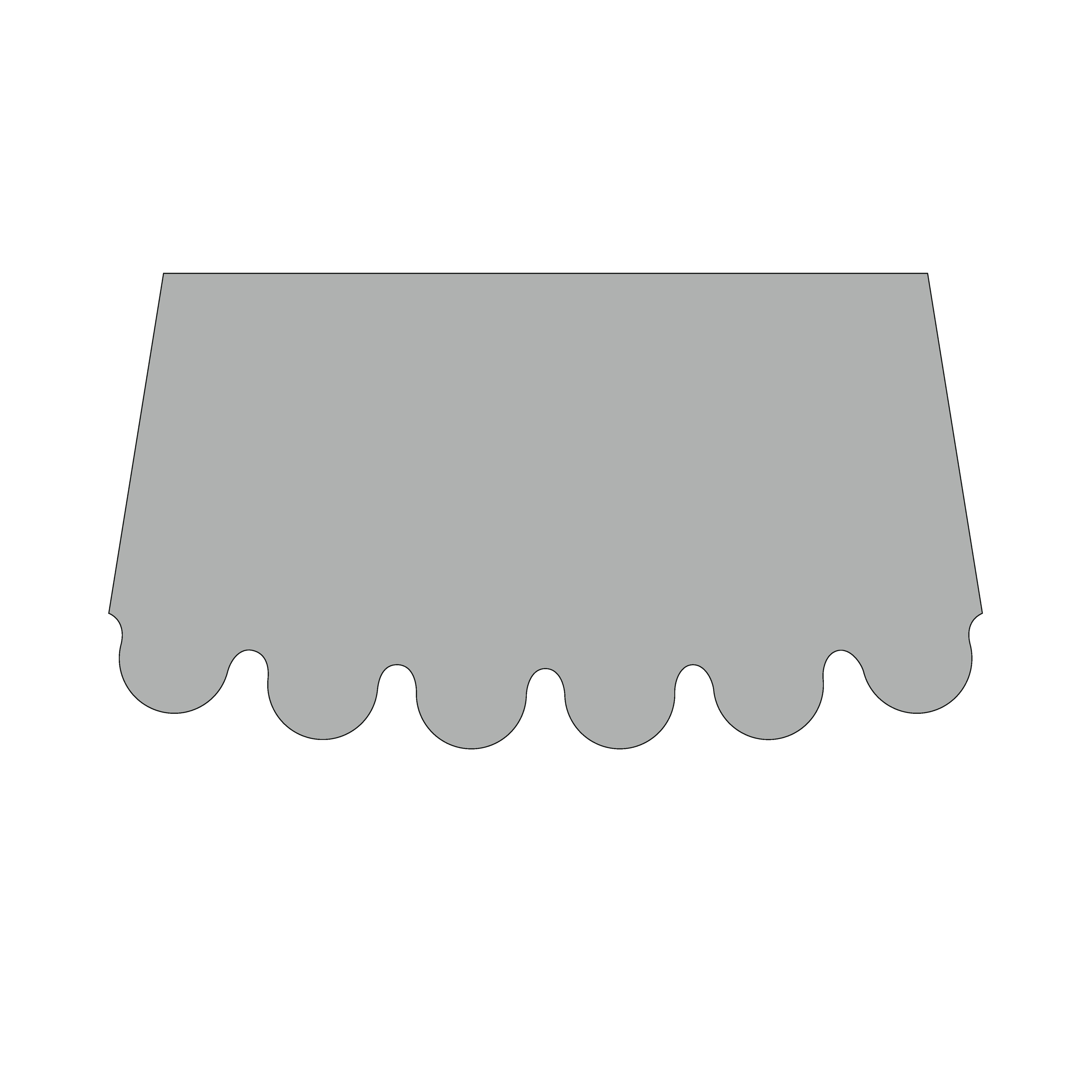 Design of the bottom edge: 1-01