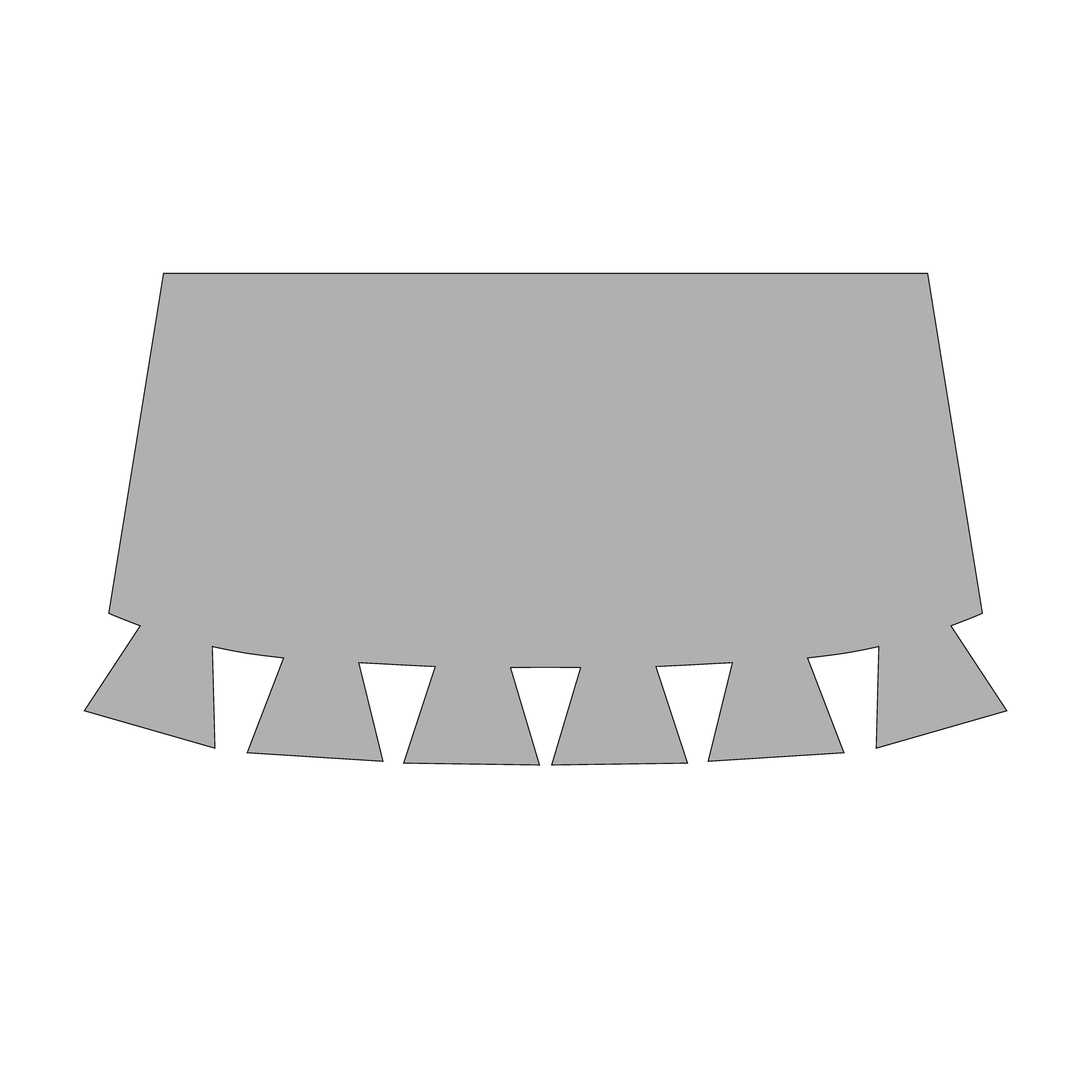 Design of the bottom edge: 1-04