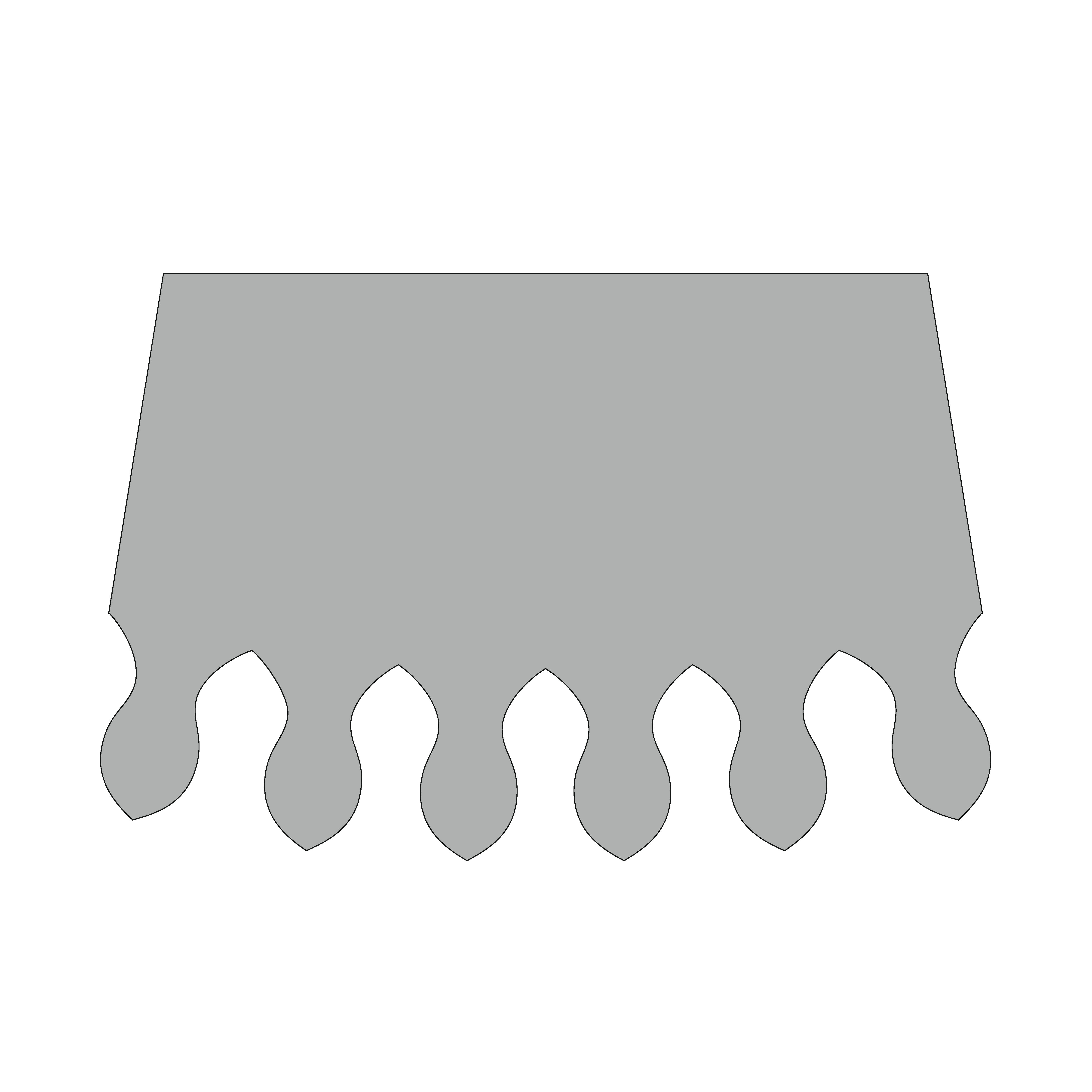 Design of the bottom edge: 2-07