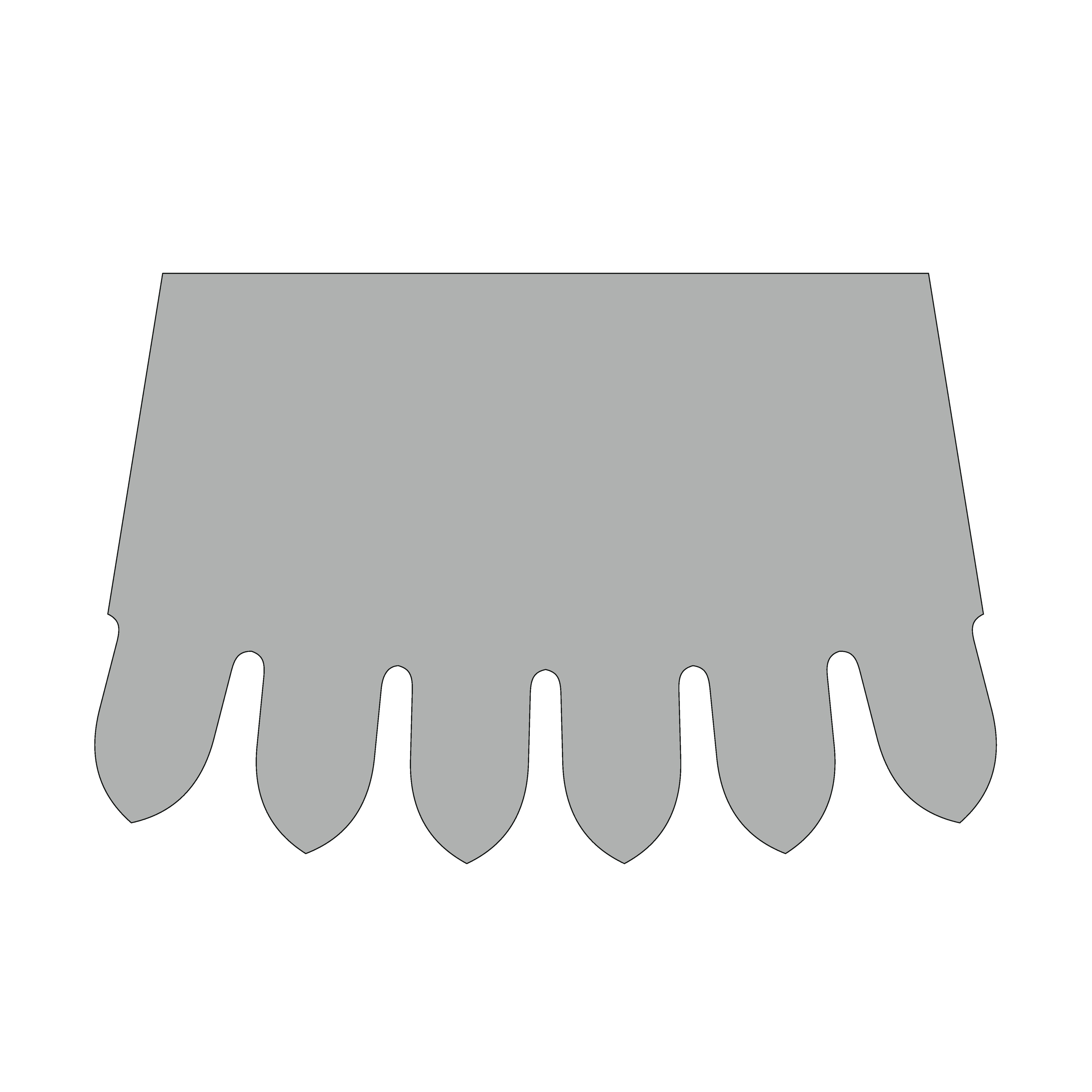 Design of the bottom edge: 2-08