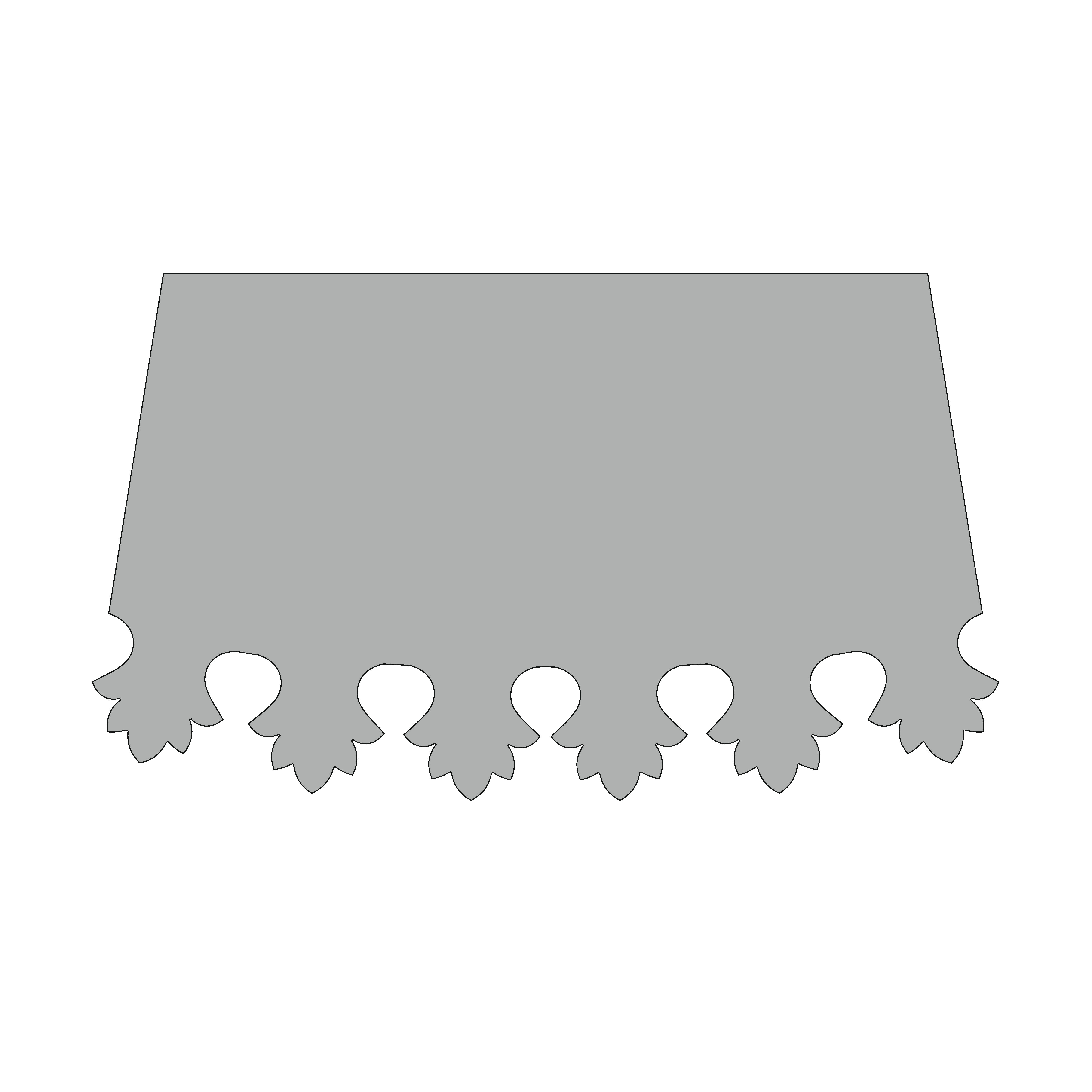 Design of the bottom edge: 3-01