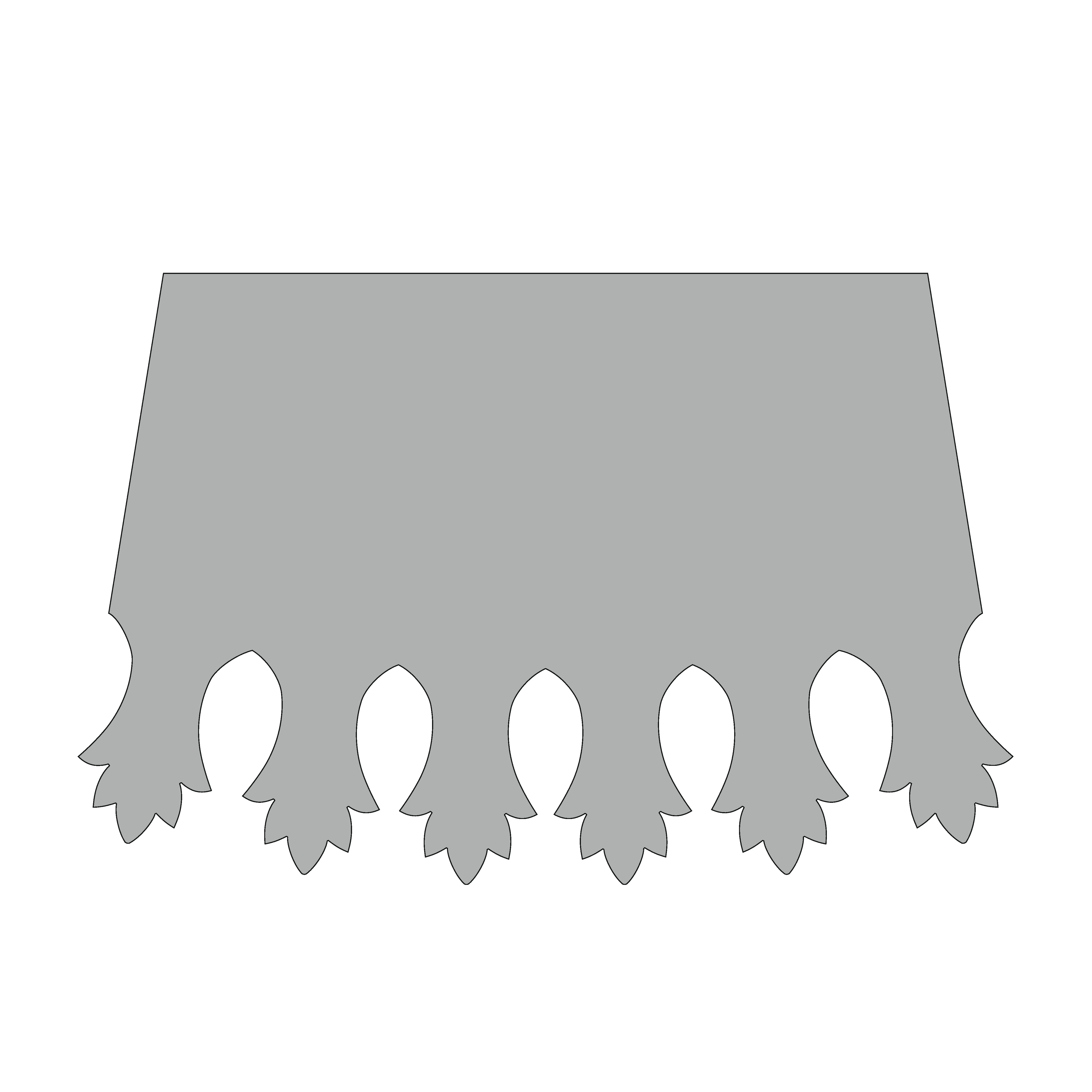 Design of the bottom edge: 3-02