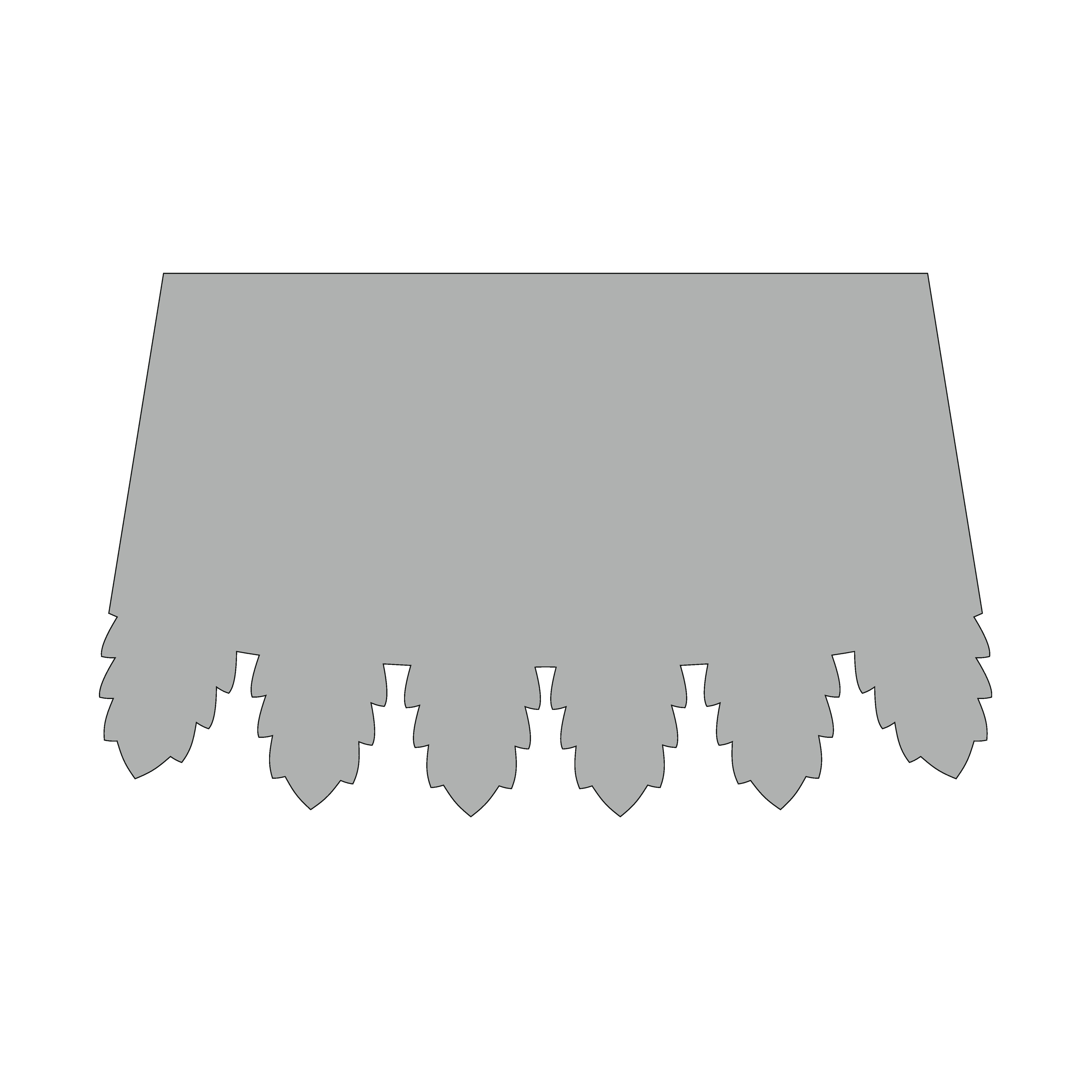 Design of the bottom edge: 3-03