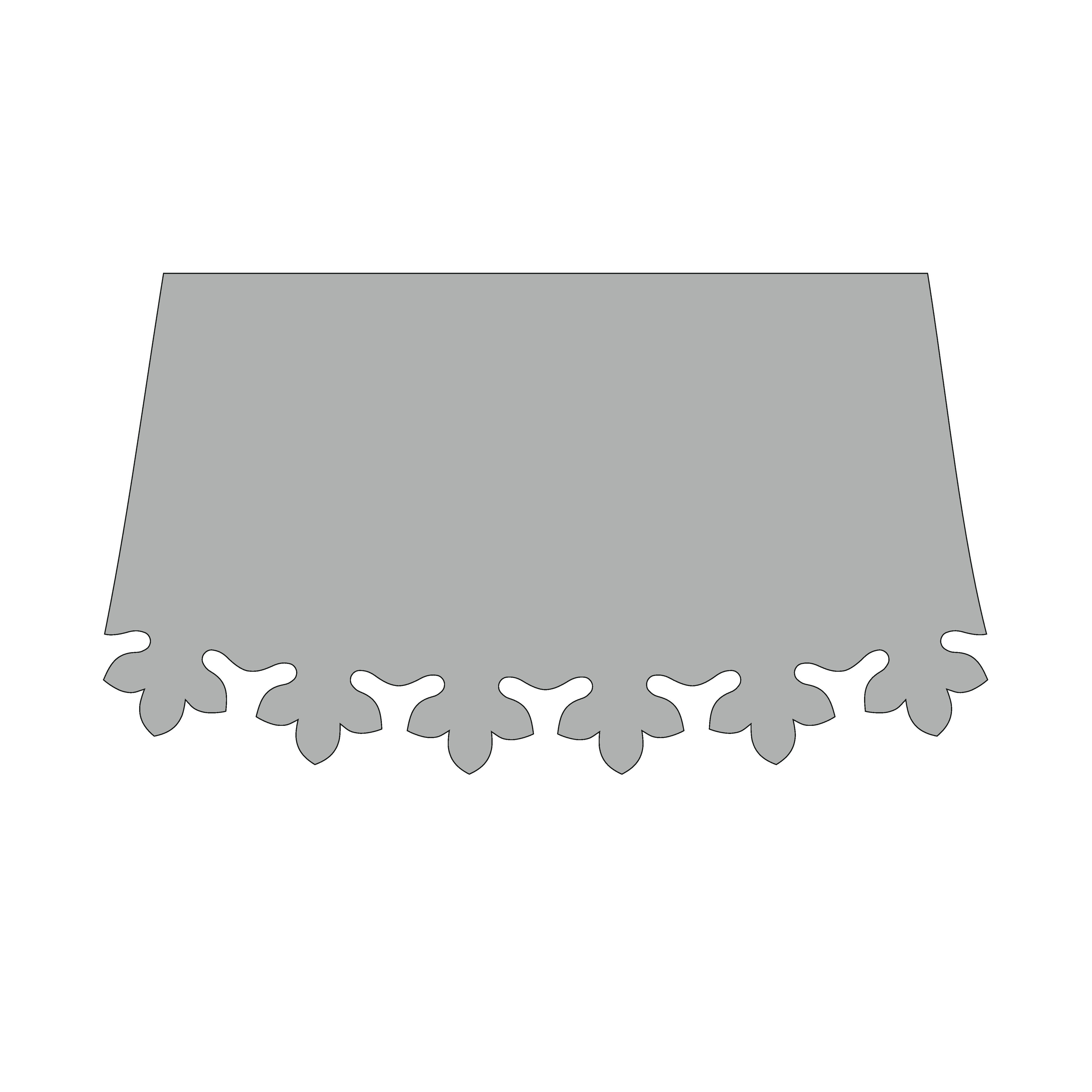 Design of the bottom edge: 3-04