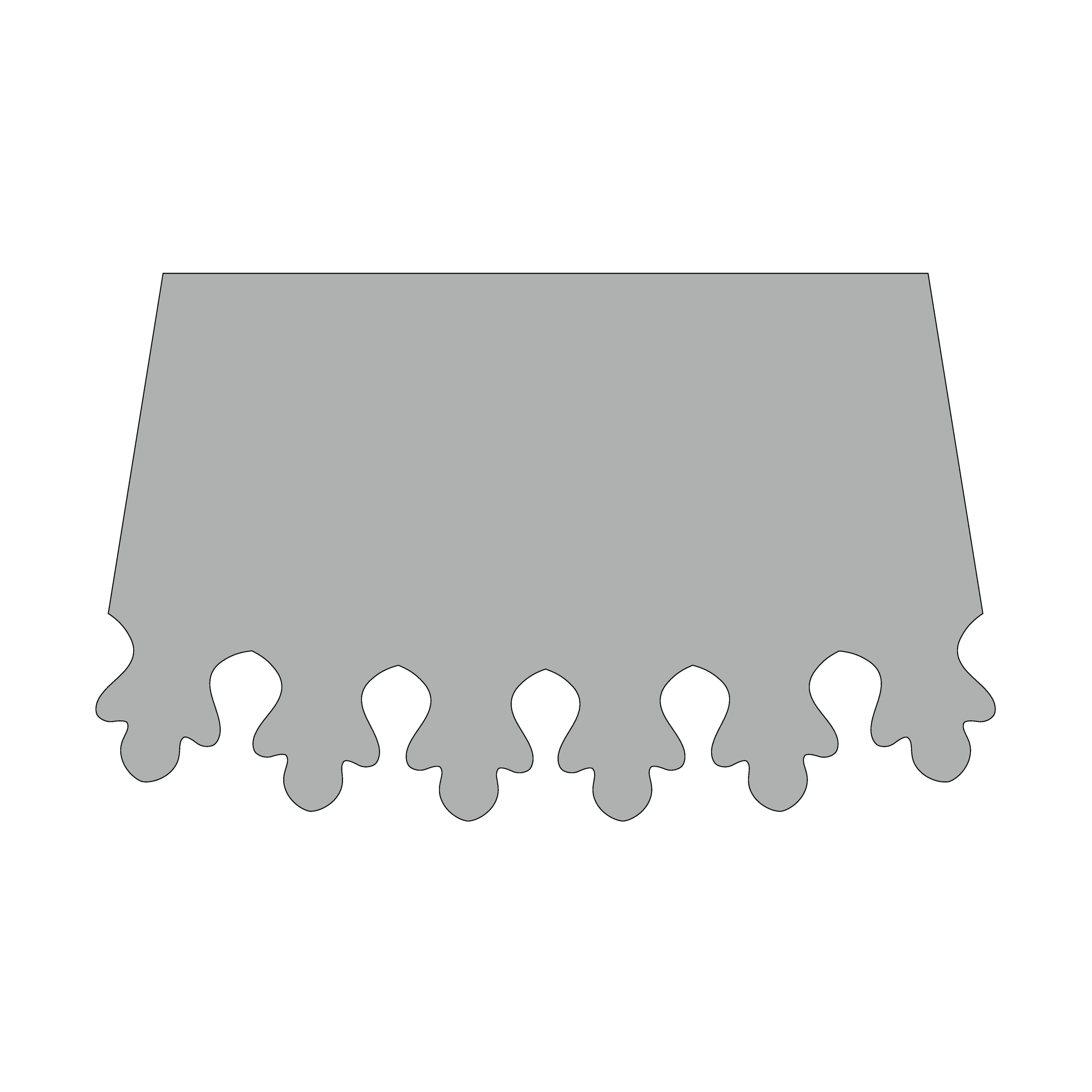 Design of the bottom edge: 3-07