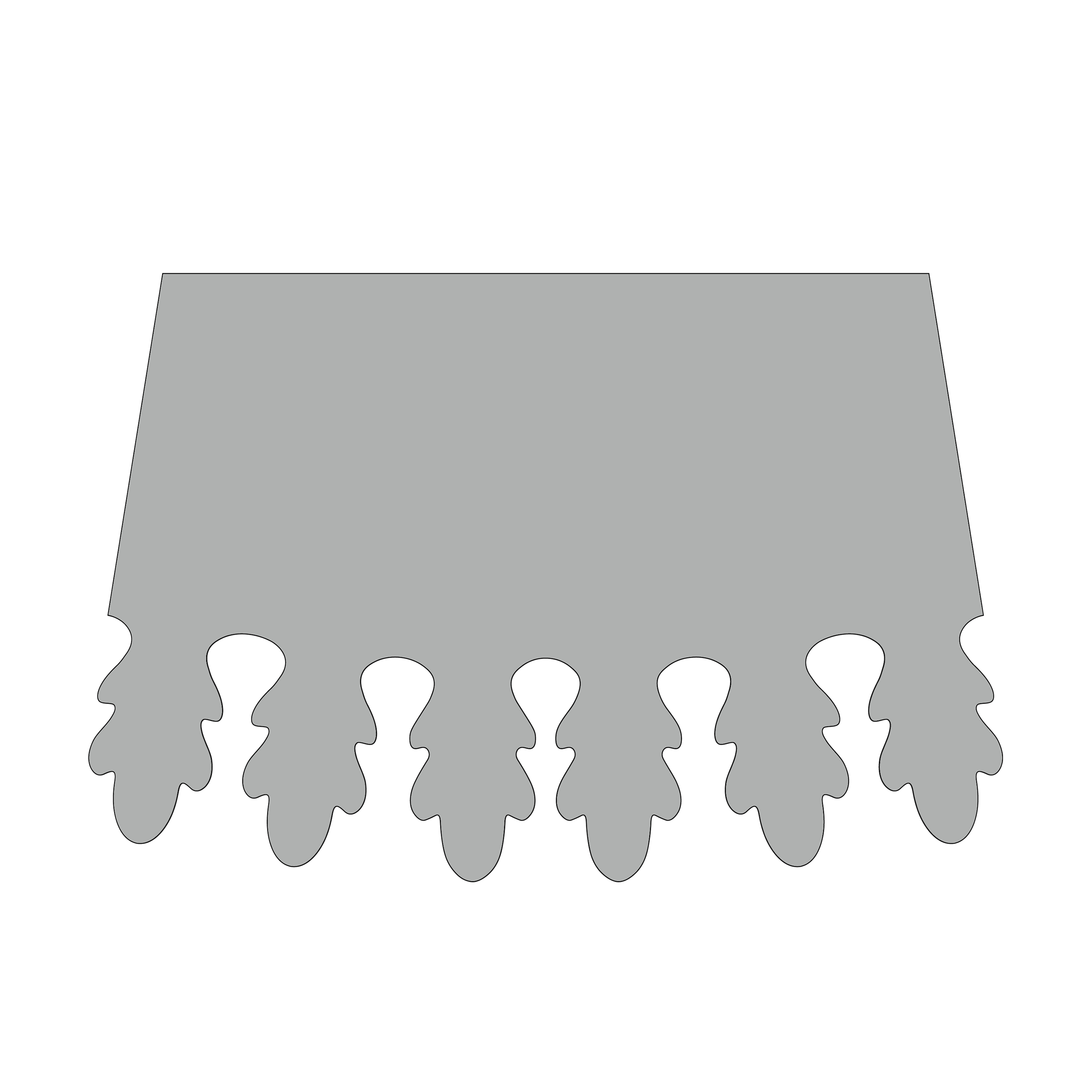 Design of the bottom edge: 3-08