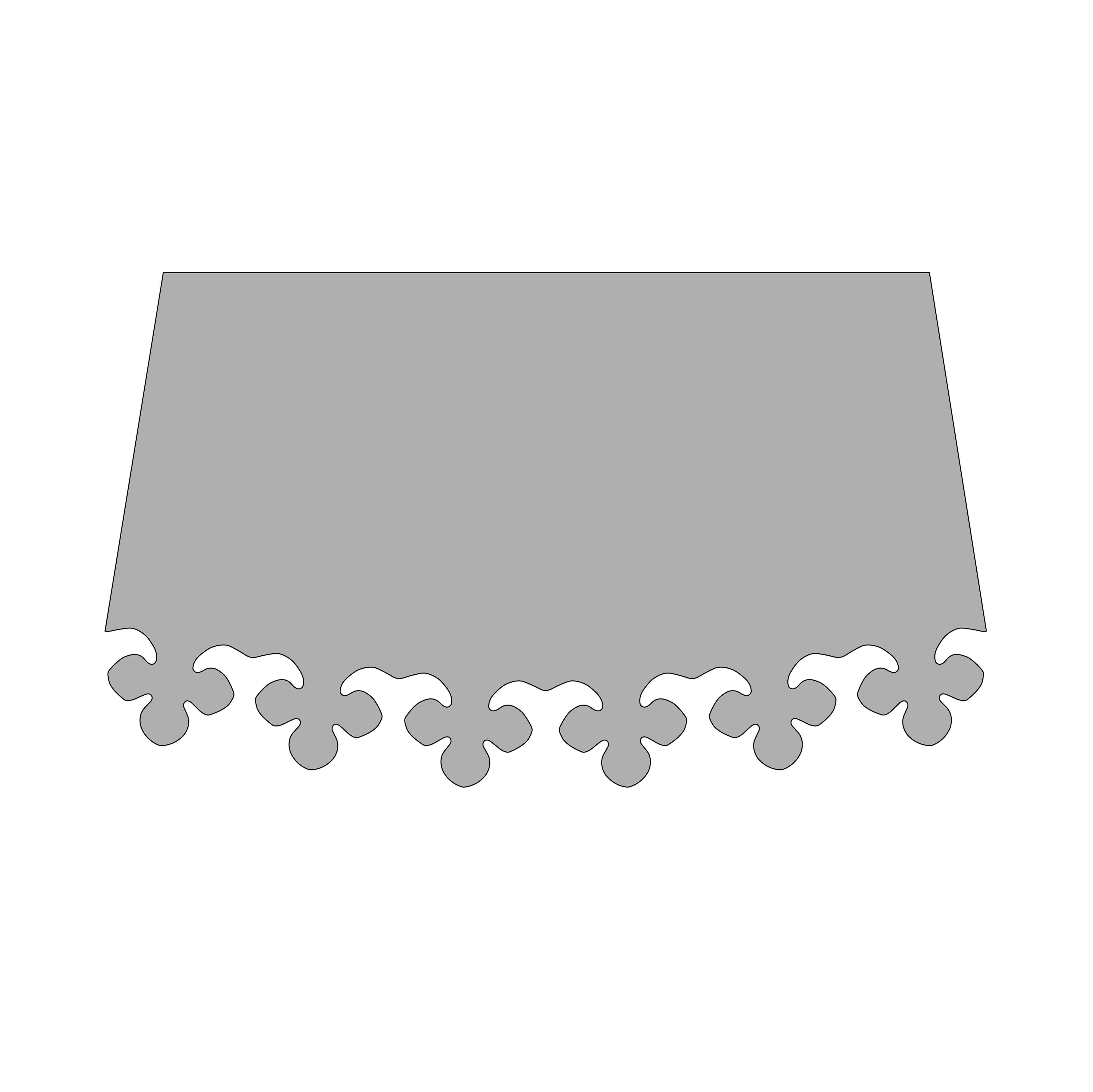 Design of the bottom edge: 3-09