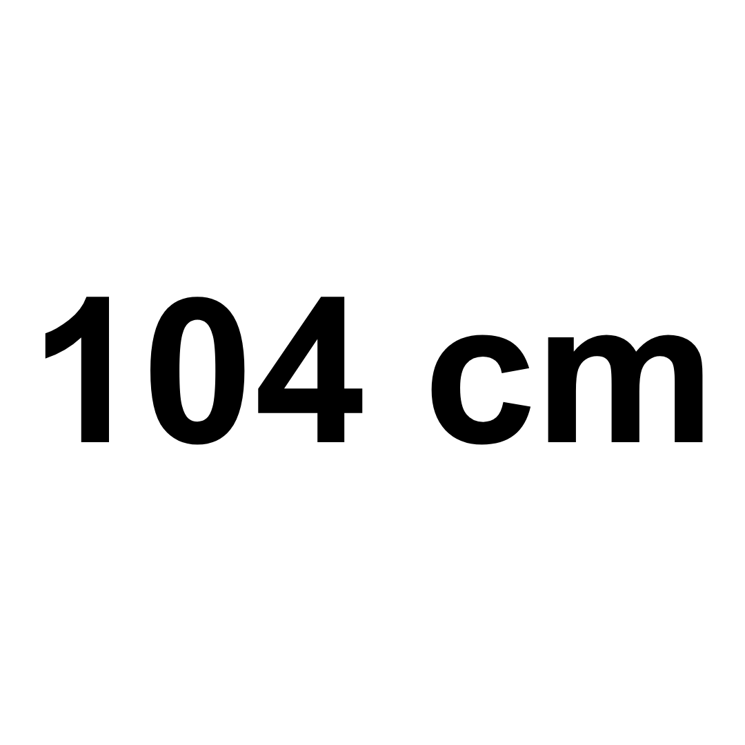 Lunghezza standard: 104 cm