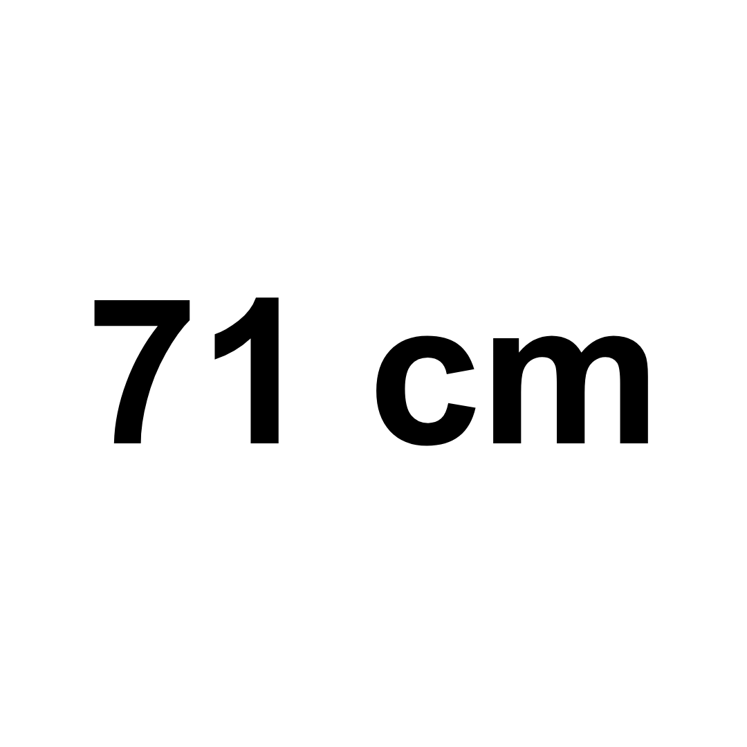 Lunghezza standard: 71 cm