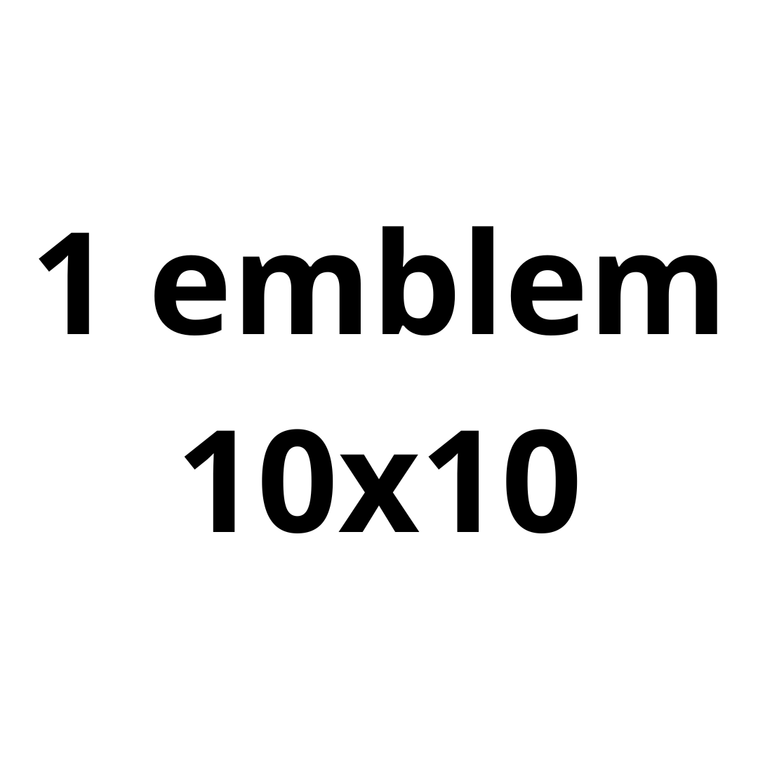 Personal emblem: 10x10 cm 