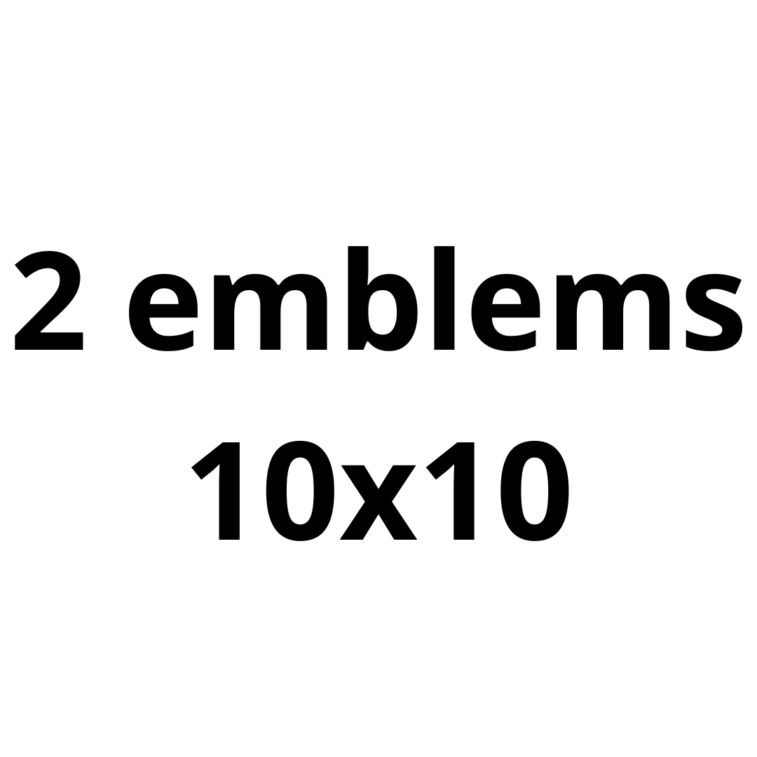 Personal emblem: 2 10x10