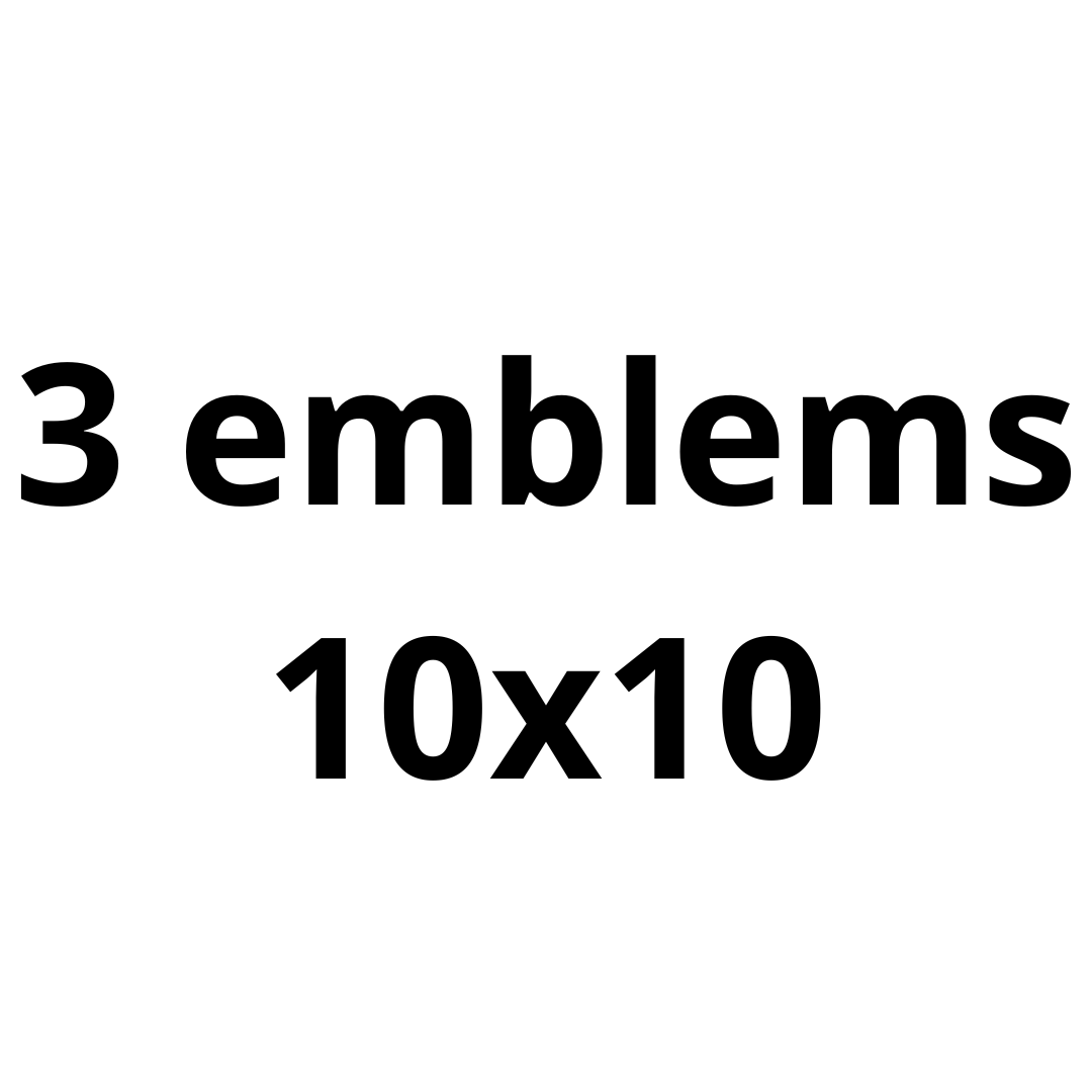 Personal emblem: 3 10x10