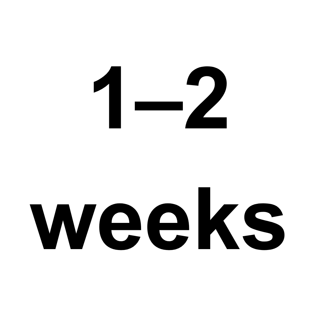 Tiempo de fabricación: 1-2 weeks